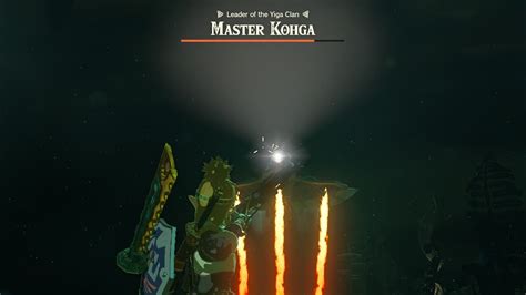 yiga blademaster|abandoned gerudo mine totk.